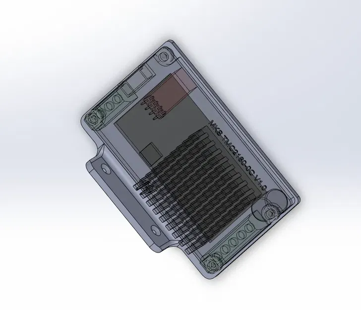 Giá đỡ DIN-rail thẳng đứng cho driver MKS TMC2160-0C - Image 2