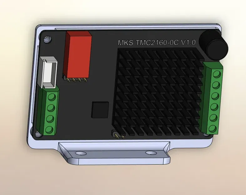 Giá đỡ DIN-rail thẳng đứng cho driver MKS TMC2160-0C - Image 4