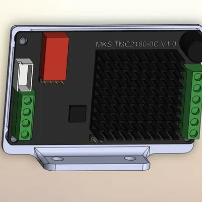 Giá đỡ DIN-rail thẳng đứng cho driver MKS TMC2160-0C