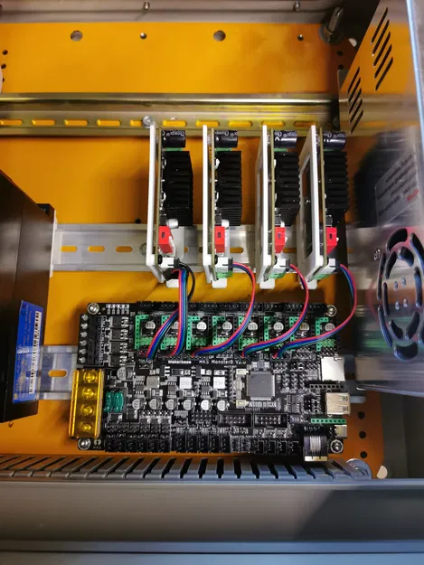 Giá đỡ DIN-rail thẳng đứng cho driver MKS TMC2160-0C - Image 5