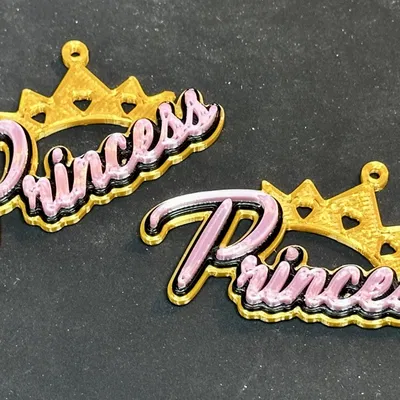 Móc khóa/bông tai vương miện công chúa