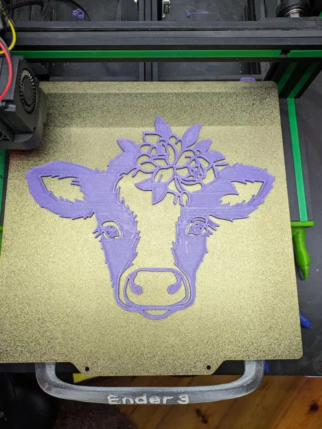 Trang trí tường hình bò cái nghệ thuật - Image 2