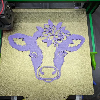 Trang trí tường hình bò cái nghệ thuật