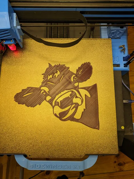 Trang trí tường với hình ảnh con bò nghệ thuật - Image 3