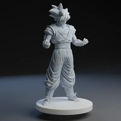 Nhân vật Goku với hỗ trợ hữu cơ in 3D