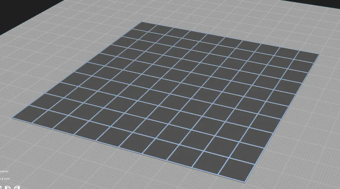 Lưới làm sạch giường in 3D theo tham số - Image 1