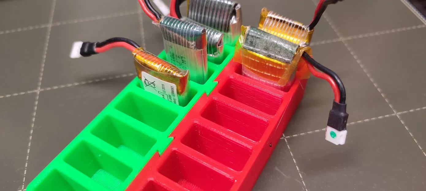 Giá đỡ pin LiPo 1S cho pin 20x8mm - Image 2