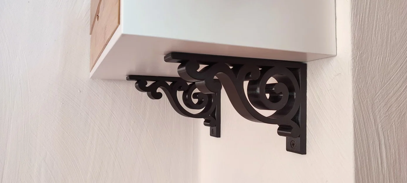 Giá đỡ hoa đơn giản cho tường với lỗ vít drywall - Image 1