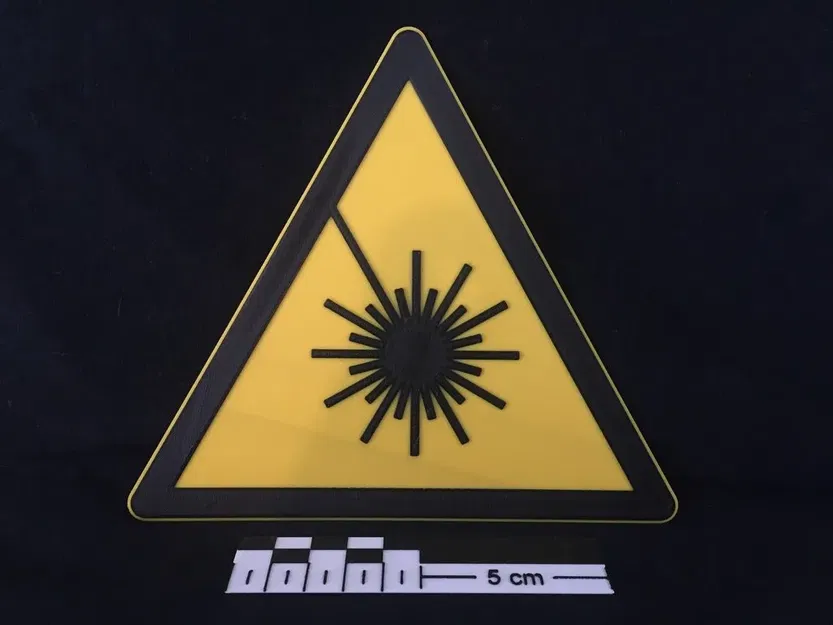 Biểu tượng cảnh báo laser theo tiêu chuẩn DIN 4844-2, ISO 7010 - Image 2