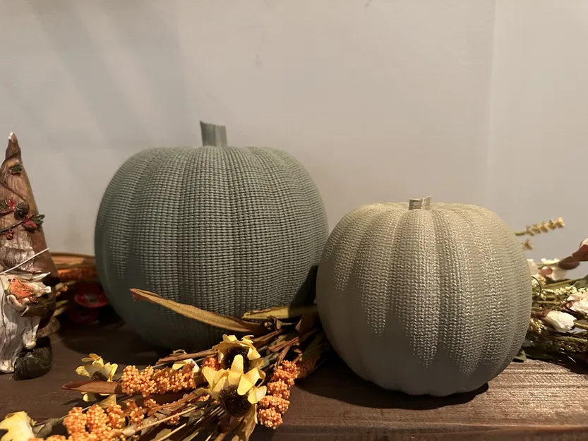 Bí ngô trang trí đan len cho mùa thu - Image 2
