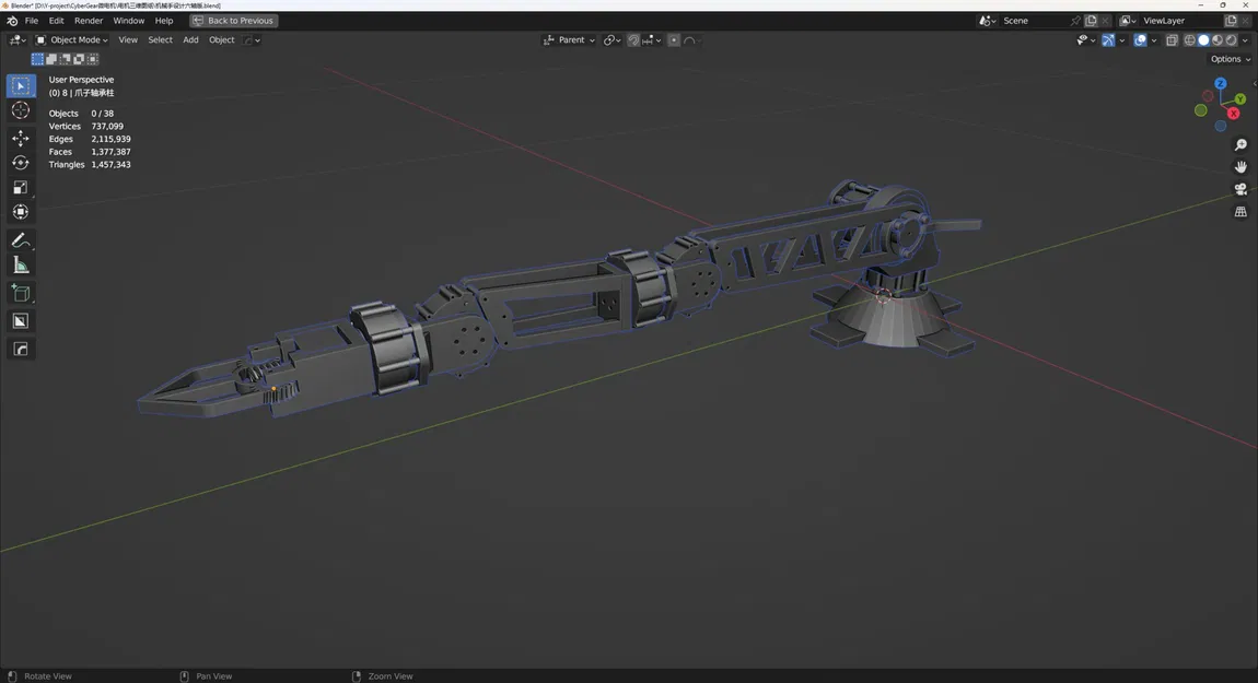Cánh tay robot 6 trục dựa trên động cơ Xiaomi CyberGear - Image 1