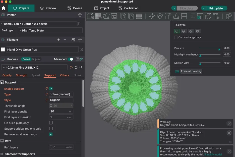Bí ngô trang trí đan len cho mùa thu - Image 3