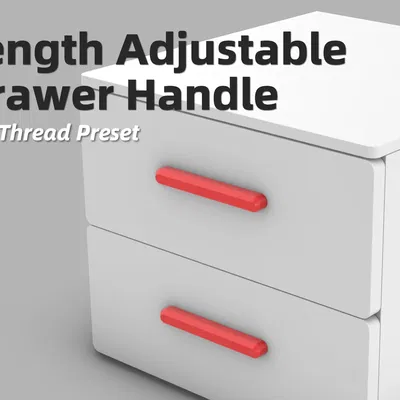 Tay nắm ngăn kéo điều chỉnh độ dài dễ dàng