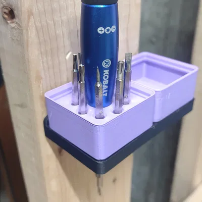 Giá đỡ Kobalt cho bộ tua vít chính xác 1x1 Gridfinity