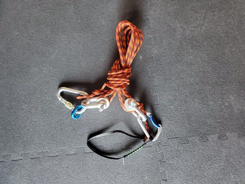 Giàn nâng từ móc nối sắt 14mm và dây thừng 6mm - Image 2