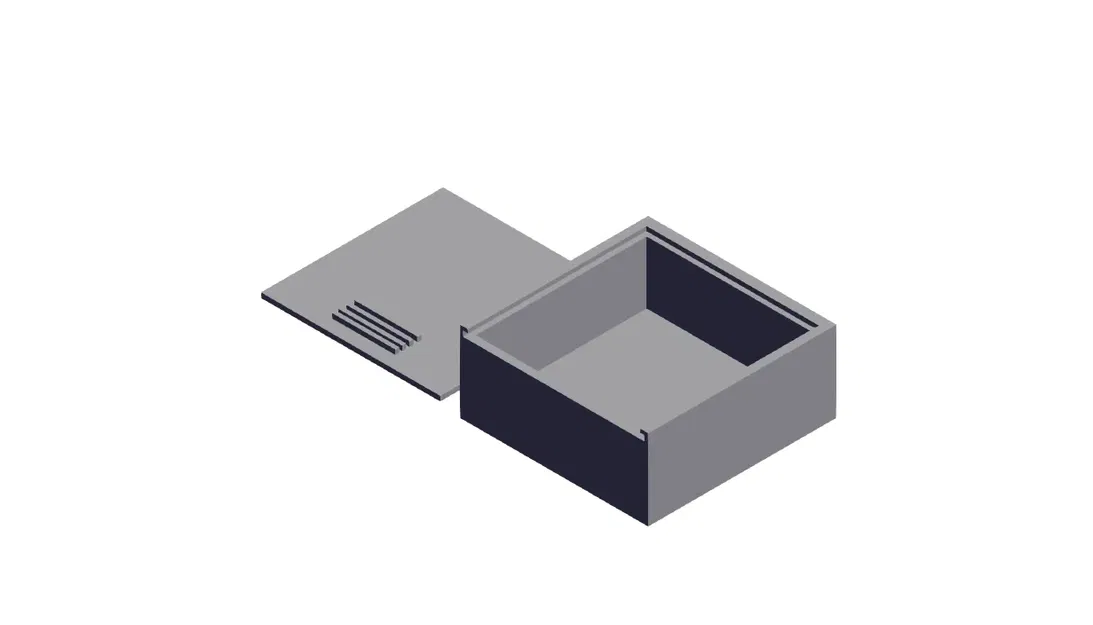 Hộp lưu trữ nhỏ với nắp trượt cho tổ chức đồ dùng - Image 1