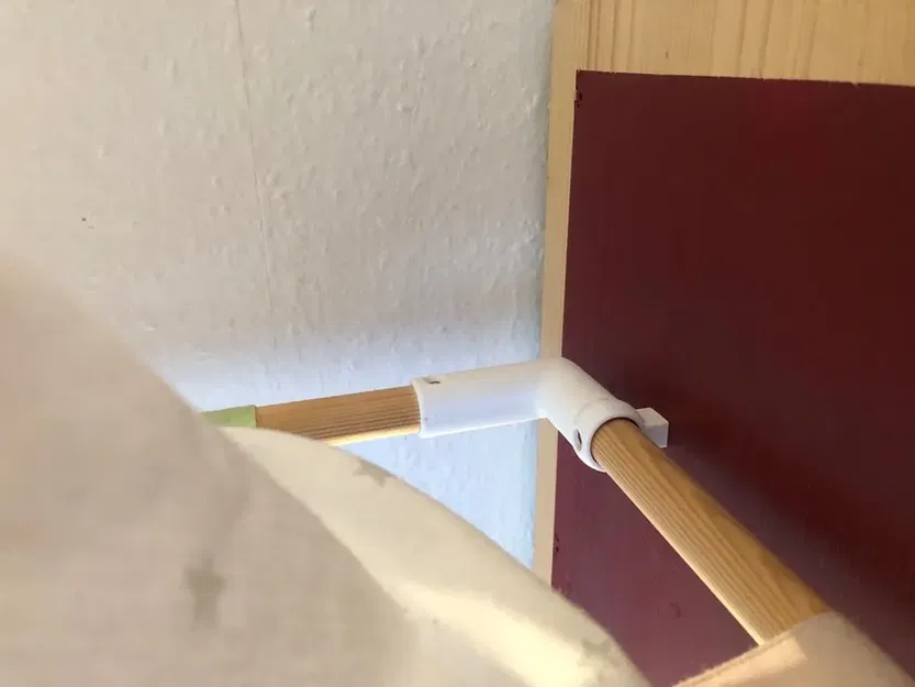 Giường cũi có mái cho trẻ em bằng bộ lắp ráp đơn giản - Image 2