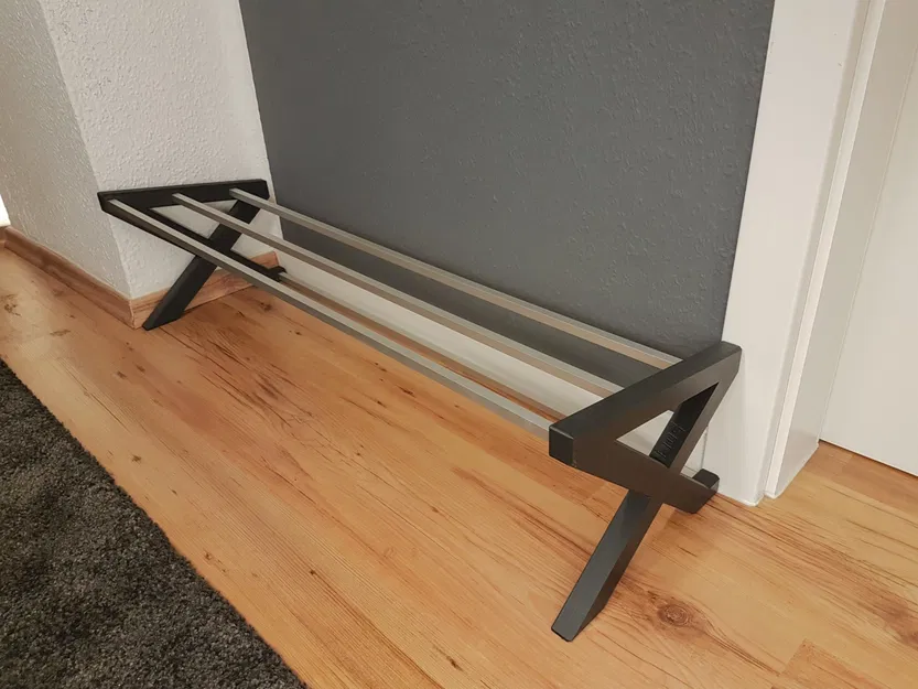 Giá để giày đơn giản với các phần bên hông bằng ống vuôn... - Image 1