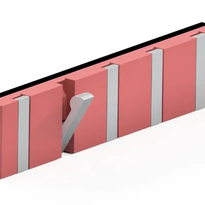 Giá treo khẩu trang có lò xo cho cửa ra vào