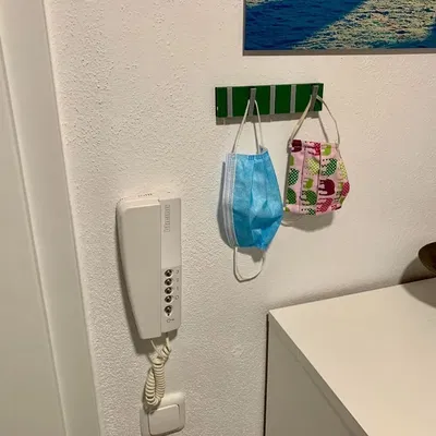 Giá treo khẩu trang có lò xo cho cửa ra vào