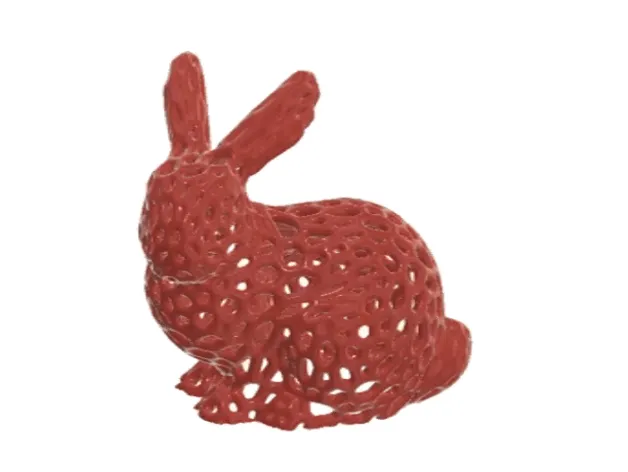 Thỏ Stanford Voronoï cao 30 mm cho thử nghiệm rút filament - Image 1