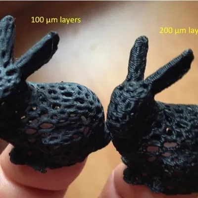 Thỏ Stanford Voronoï cao 30 mm cho thử nghiệm rút filament