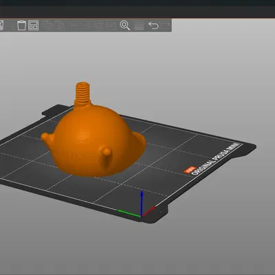 Quái vật blob nóng chảy bao quanh đầu in 3D