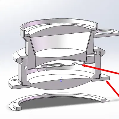 Flange lắp đặt, khẩu độ và bảng ống kính cho ống kính châ...
