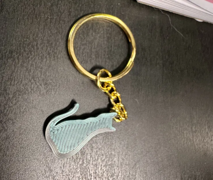 Móc khóa hoặc dây chuyền hình mèo dễ thương - Image 1