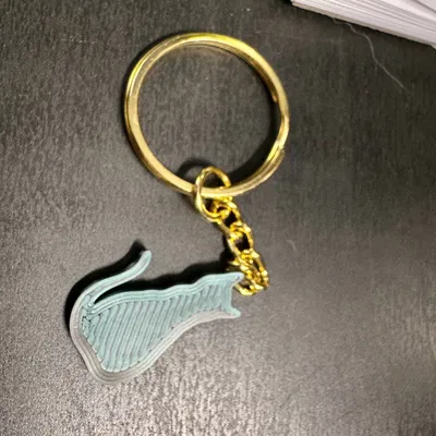 Móc khóa hoặc dây chuyền hình mèo dễ thương