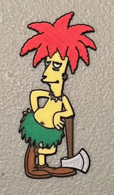 Nam châm Sideshow Bob đa sắc màu 8 màu - Image 1