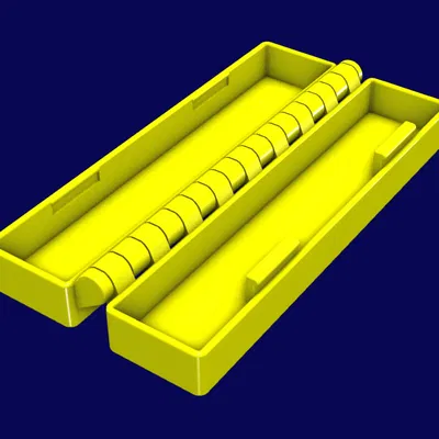 Hộp có bản lề tùy chỉnh in tại chỗ với 2 loại khóa