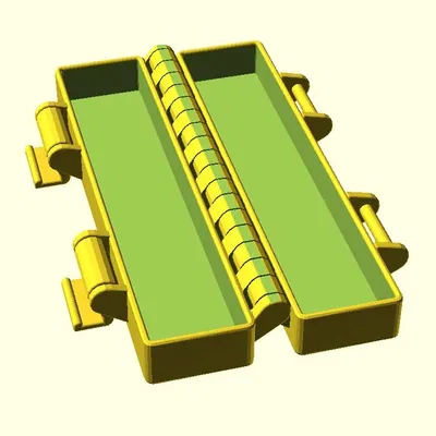 Hộp có bản lề tùy chỉnh in tại chỗ với 2 loại khóa