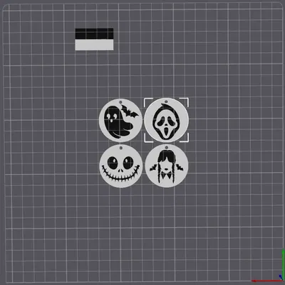 Móc khóa Halloween 3D với thiết kế ma quái (BỘ 4)