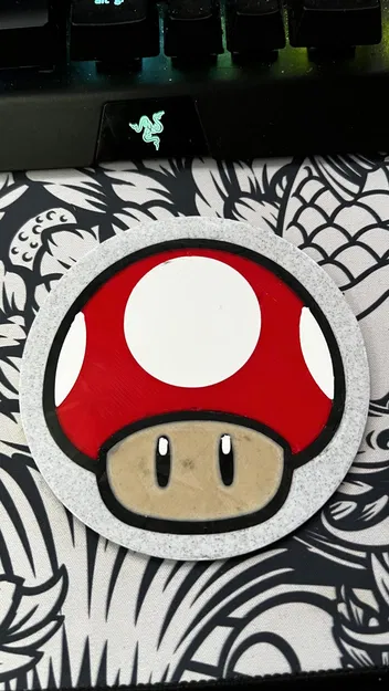 Giá đỡ nấm Mario đa màu sắc cho máy in 3D - Image 1