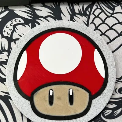 Giá đỡ nấm Mario đa màu sắc cho máy in 3D