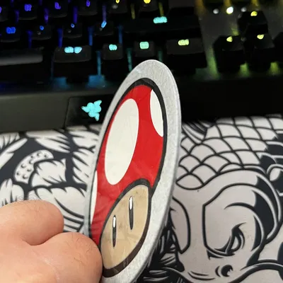 Giá đỡ nấm Mario đa màu sắc cho máy in 3D