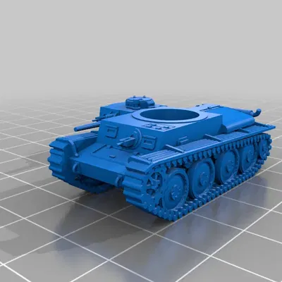 Xe tăng Panzer 38t dễ in tỷ lệ 1/100