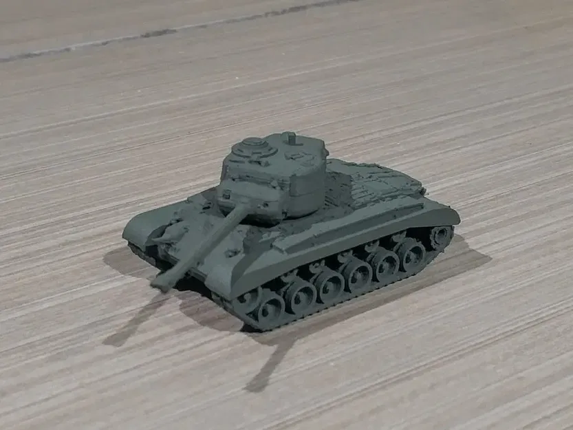 Xe tăng M26 Pershing tỷ lệ 1/100 dễ in - Image 3