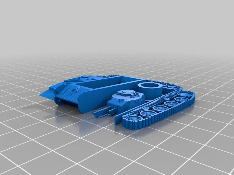 Mô hình xe tăng Toldi 1 tỷ lệ 1/100 dễ in - Image 2