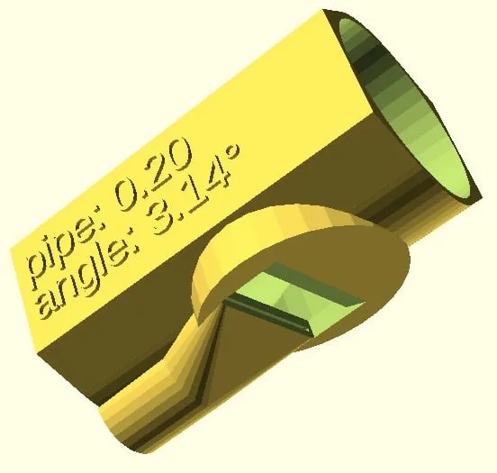 Ống thổi điều chỉnh góc labium cho nhạc cụ - Image 1