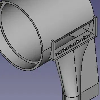 Ống nhạc flue in 3D với phần labium in 3D