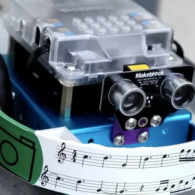 Bumper mBot với cảm biến siêu âm mở rộng