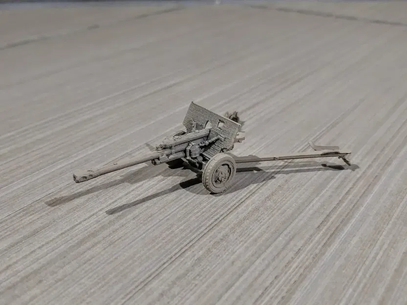 Súng phân khu ZiS-3 dễ in tỷ lệ 1/100 - Image 1