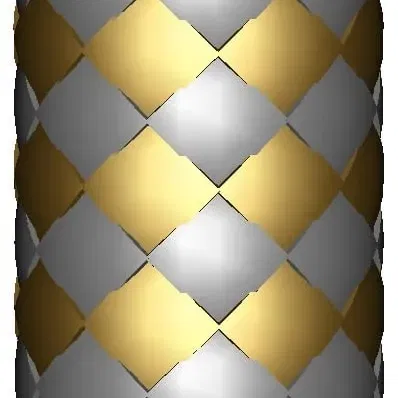 Đèn chụp đa vật liệu thiết kế hai màu đầu tiên