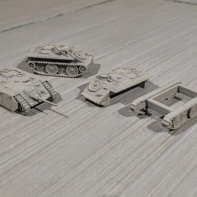 Xe tăng E-10 dễ in 3D theo tỷ lệ 1/100