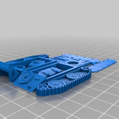 Xe tăng E-10 dễ in 3D theo tỷ lệ 1/100