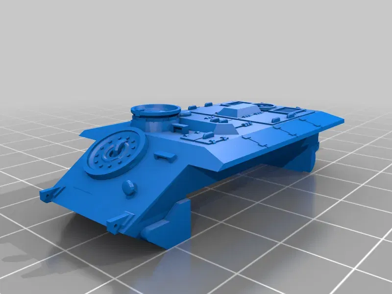 Xe tăng E-10 dễ in 3D theo tỷ lệ 1/100 - Image 6