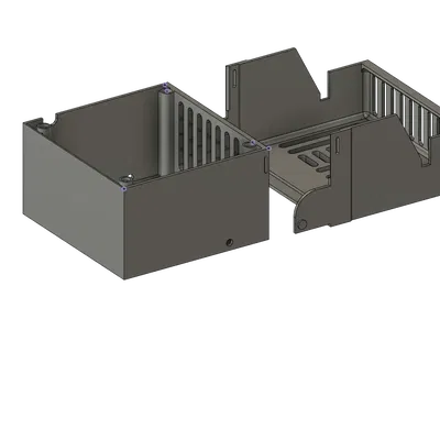 Hộp than X-Max3 với nắp gập tiện lợi