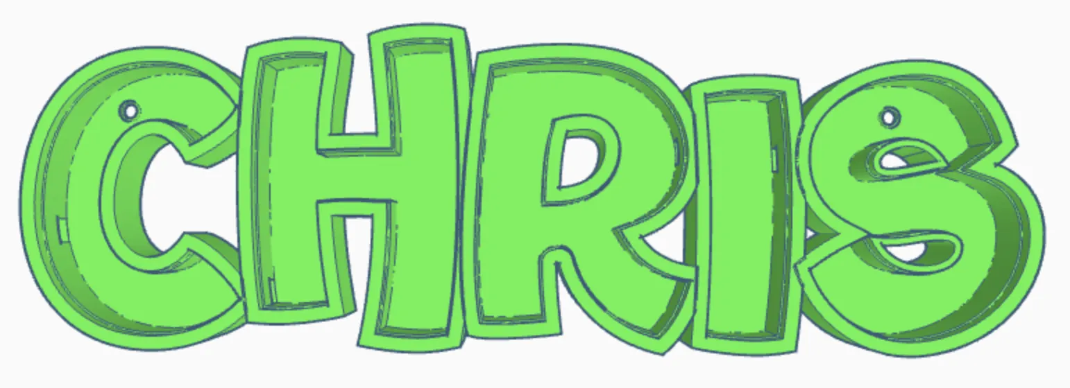 Đèn LED tên "CHRIS" dành cho trẻ em - Image 1